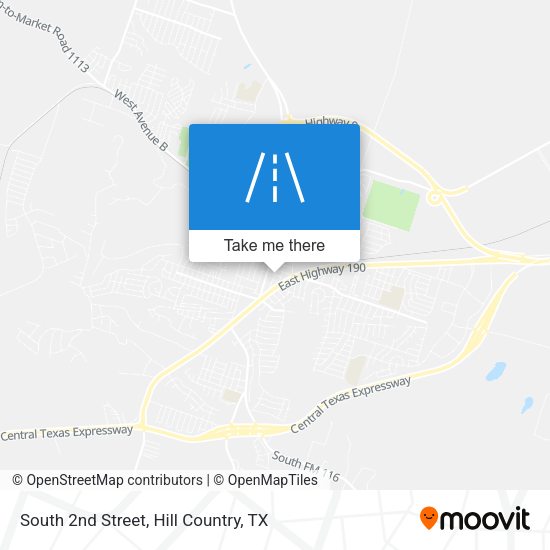 Mapa de South 2nd Street