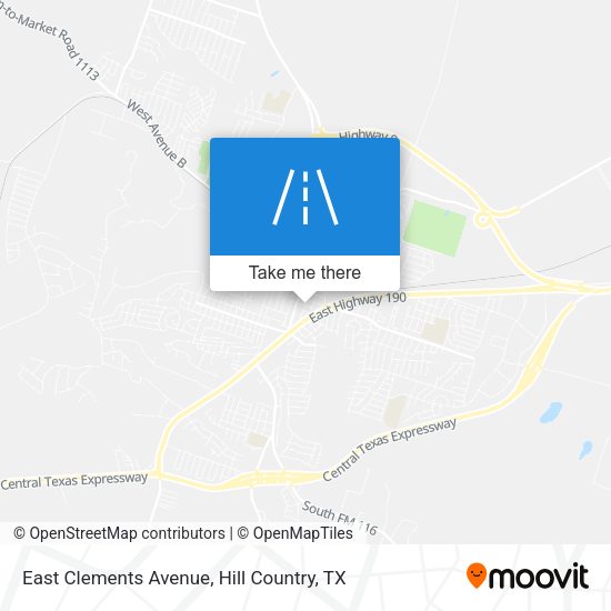 East Clements Avenue map