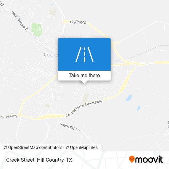 Creek Street map