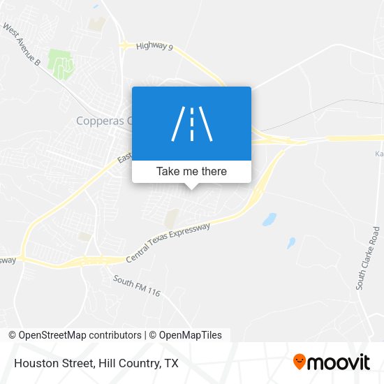 Houston Street map