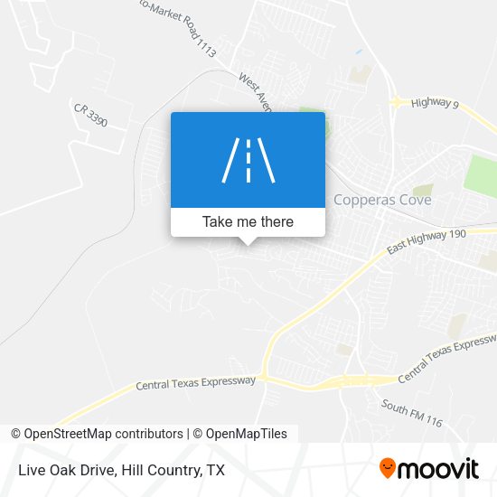 Mapa de Live Oak Drive