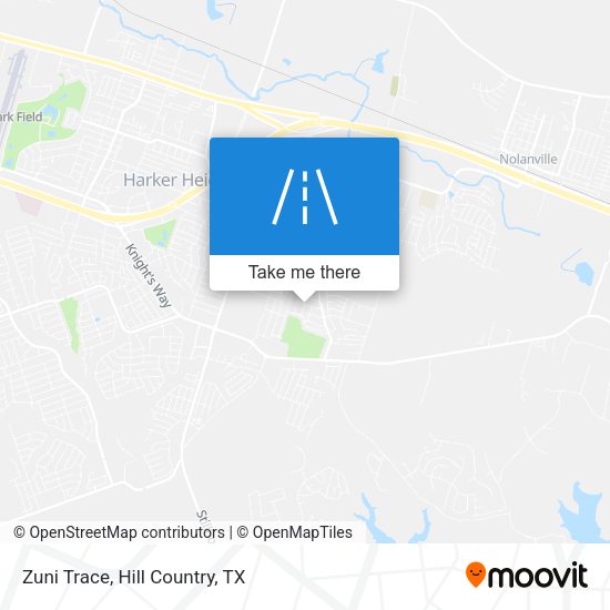 Mapa de Zuni Trace