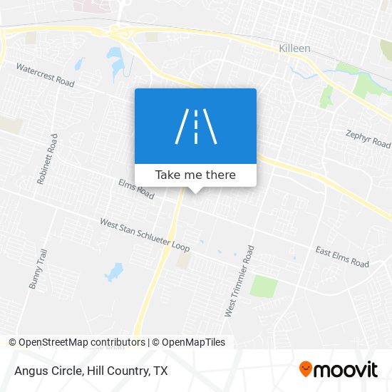 Angus Circle map