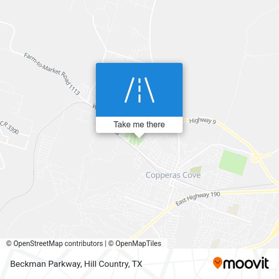 Beckman Parkway map
