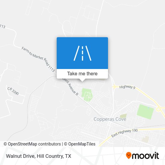 Walnut Drive map