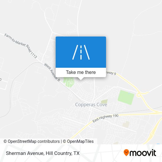 Sherman Avenue map