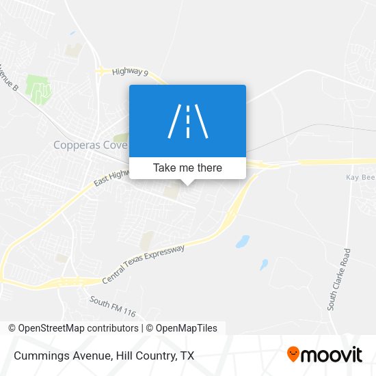 Cummings Avenue map