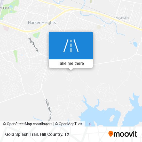 Gold Splash Trail map