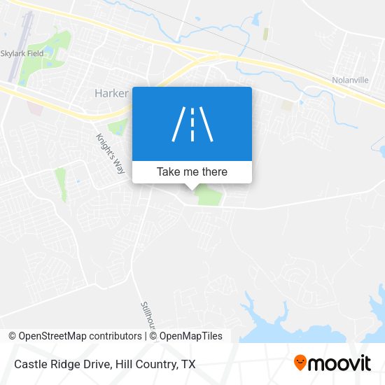 Castle Ridge Drive map