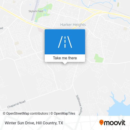 Winter Sun Drive map