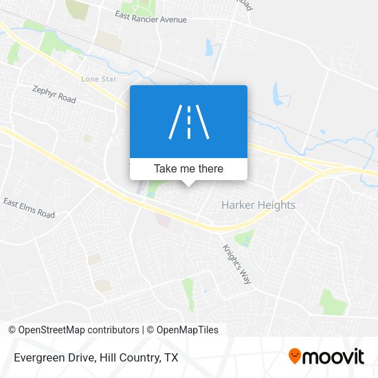 Evergreen Drive map