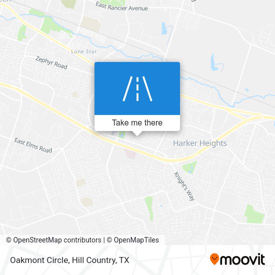 Oakmont Circle map
