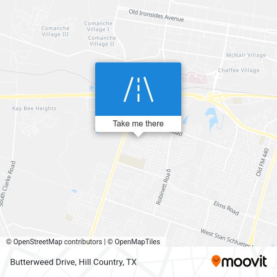 Butterweed Drive map