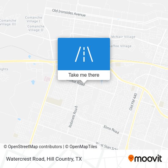 Watercrest Road map