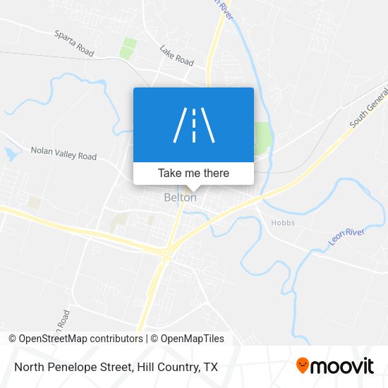 North Penelope Street map