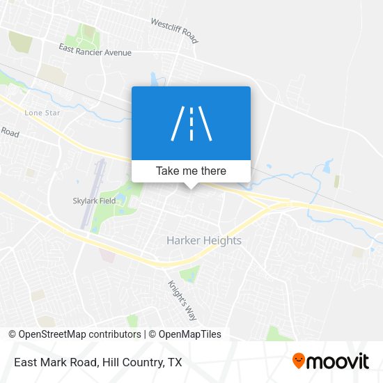 East Mark Road map