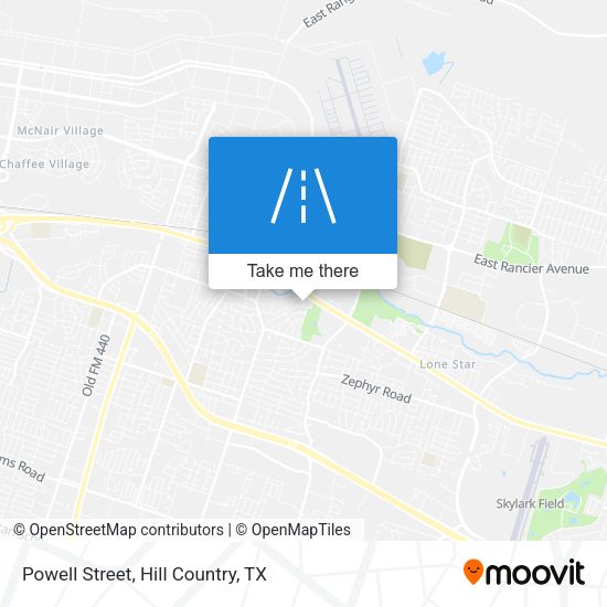 Powell Street map