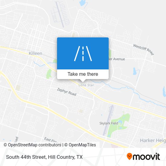 South 44th Street map