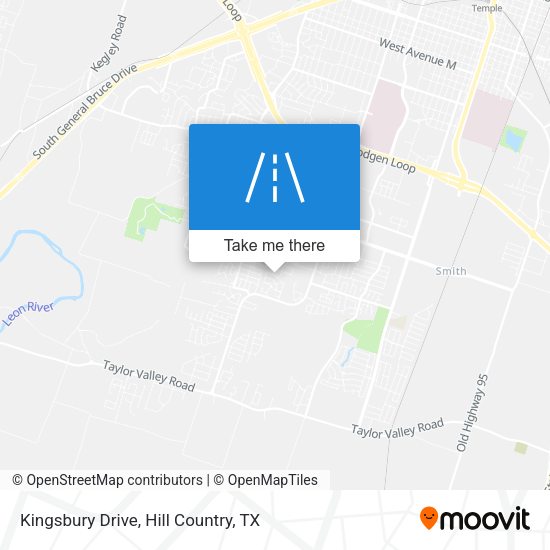 Kingsbury Drive map