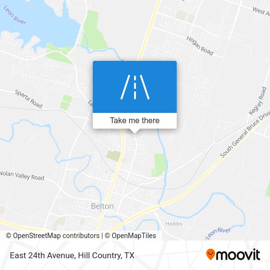 East 24th Avenue map
