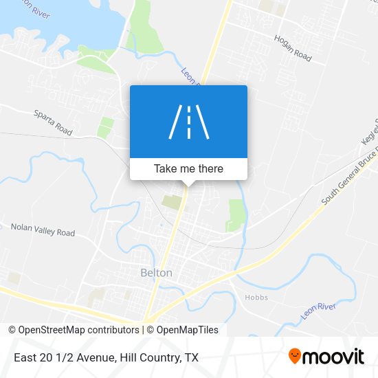 East 20 1/2 Avenue map