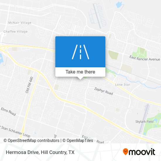 Hermosa Drive map