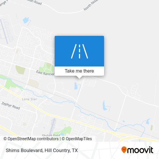 Shims Boulevard map