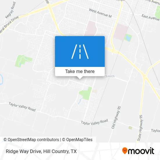 Ridge Way Drive map