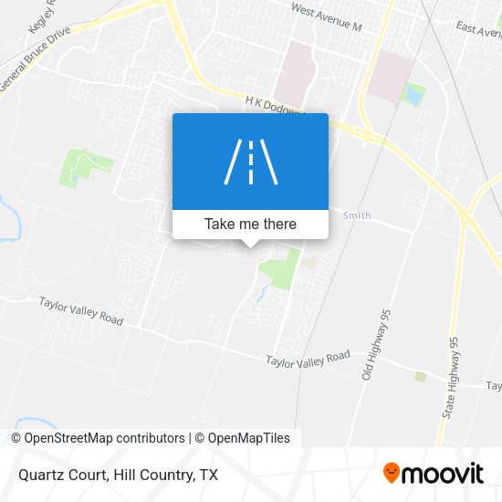 Mapa de Quartz Court