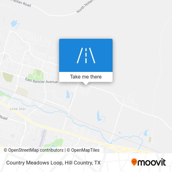 Country Meadows Loop map