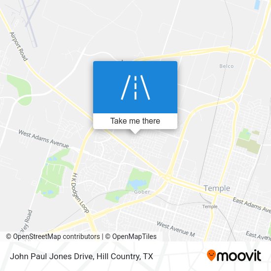 John Paul Jones Drive map