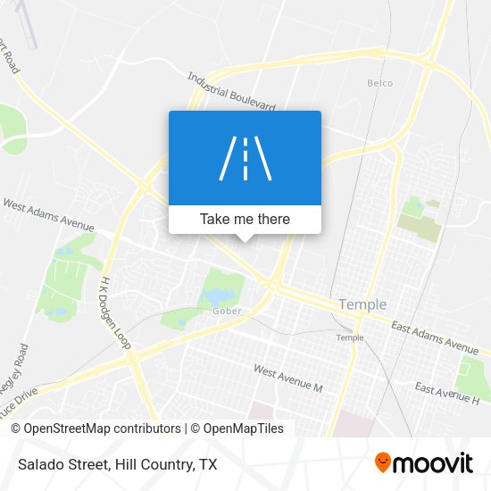 Salado Street map