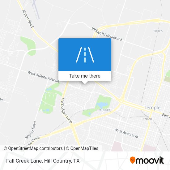 Fall Creek Lane map