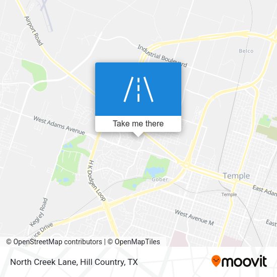 North Creek Lane map