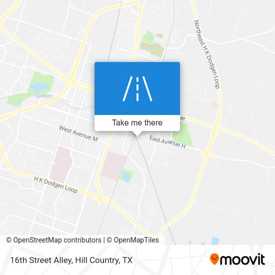 Mapa de 16th Street Alley