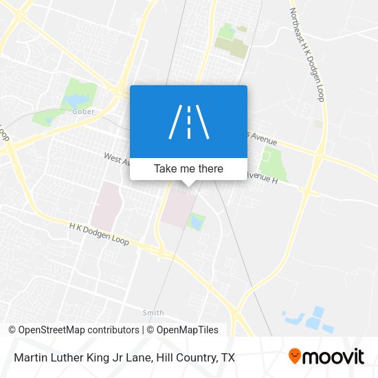 Martin Luther King Jr Lane map
