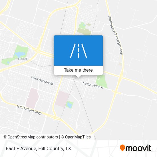 East F Avenue map