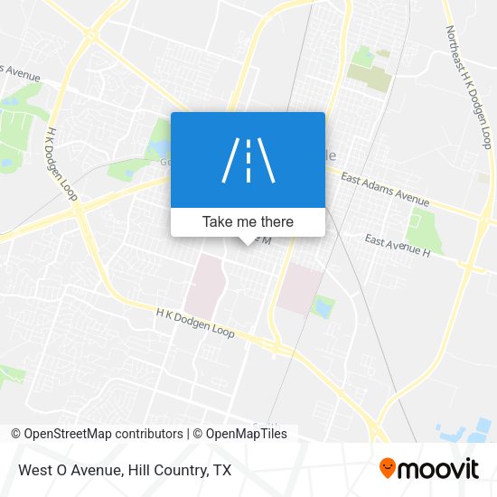 Mapa de West O Avenue