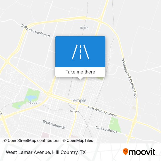 West Lamar Avenue map