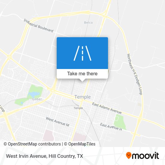 West Irvin Avenue map
