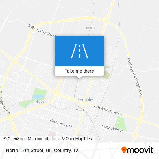 North 17th Street map