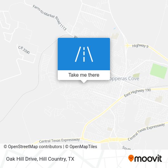 Oak Hill Drive map