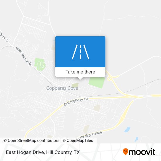 Mapa de East Hogan Drive