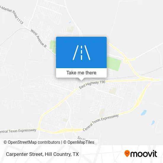 Carpenter Street map