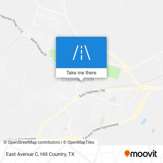 East Avenue C map