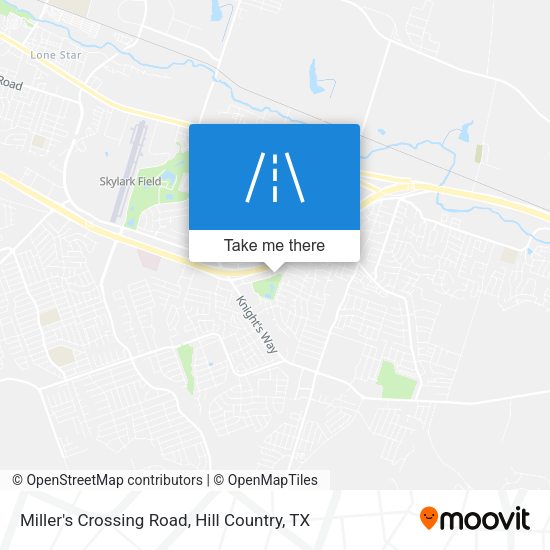 Miller's Crossing Road map