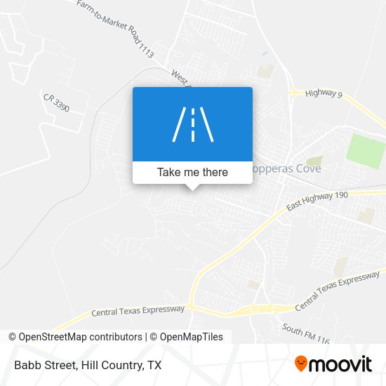 Mapa de Babb Street