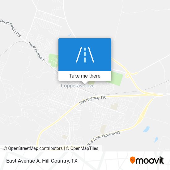 East Avenue A map