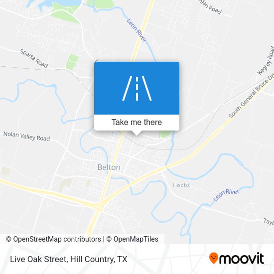 Mapa de Live Oak Street