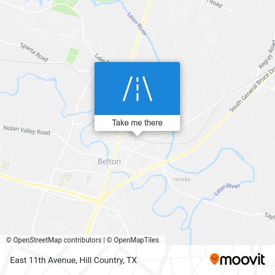 Mapa de East 11th Avenue